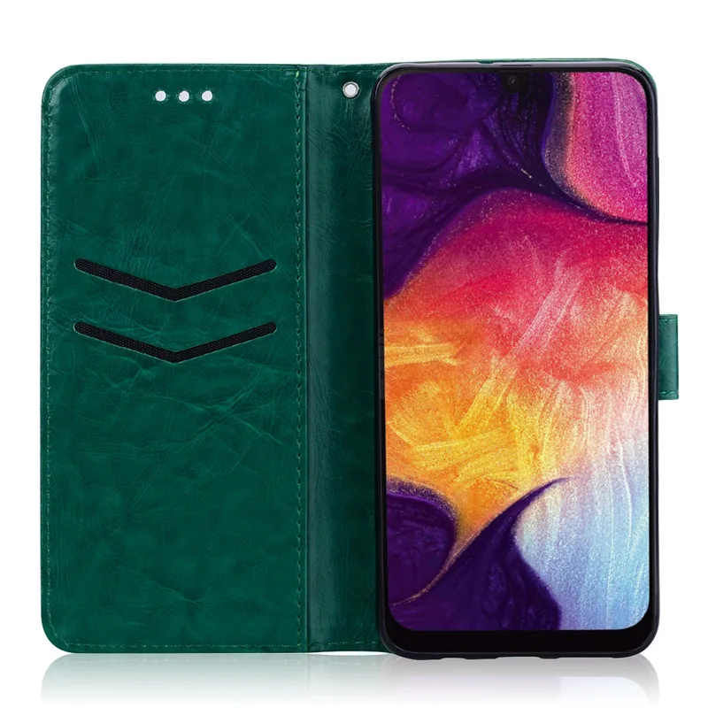 Роскошный кожаный чехол для samsung Galaxy A50, чехол для телефона, чехол для samsung A50 A 50 A505 A505F, SM-A505F