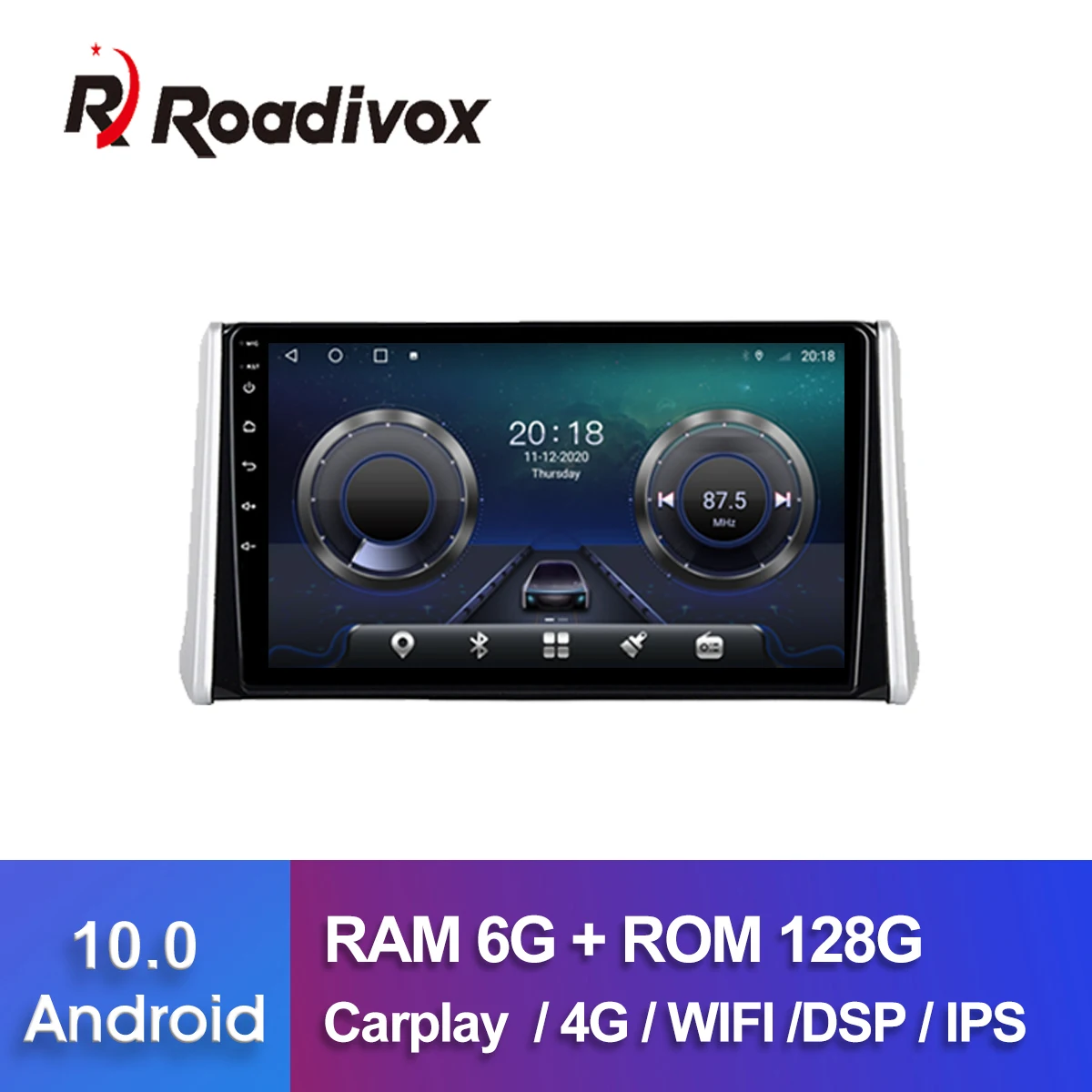 10.1" Android 10.0 Car Radio Autoradio DVD GPS Navigation For Toyota RAV4 RAV 4 2019 Vehicle Audio Multimedia Player Head Unit |