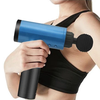 

6 Speeds Electric Massage Gun Percussion Small Fitness Equipment Deep Muscle Fascial Body Massager Gun Acid Relief Pain Relax