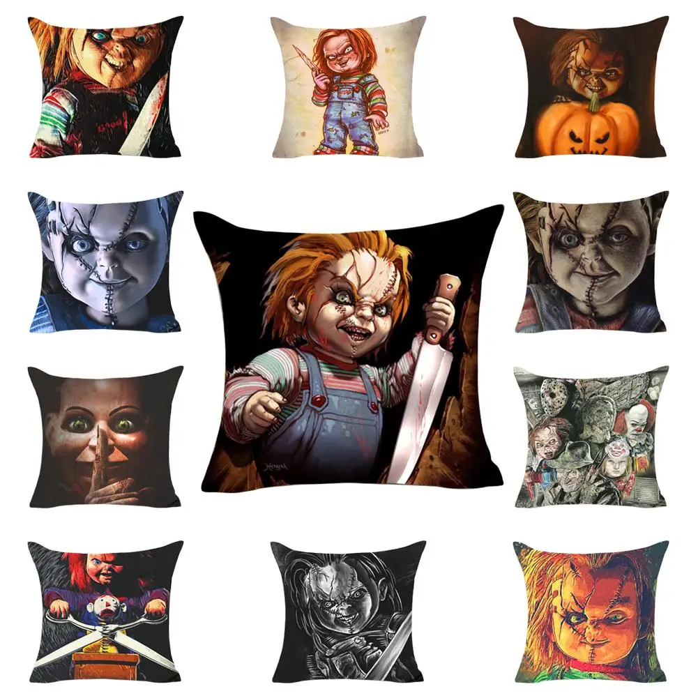 

1 Pcs Halloween Horror Cushion Cover Decoration Pillow Cushion Durable And Washable Pillow Case For Home Office Car Pillowcase