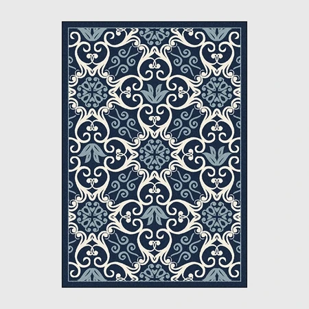 Carpet1 Европейский стиль, цветочный принт, ковры, Современная гостиная, спальня, диван-стул, нескользящий коврик, утолщенные ковры для гостиной, художественный Декор - Цвет: Carpet1