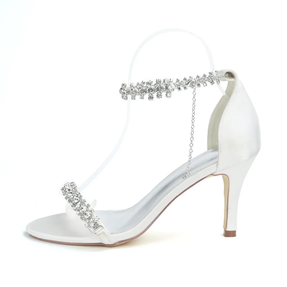 White crystal sandals 2