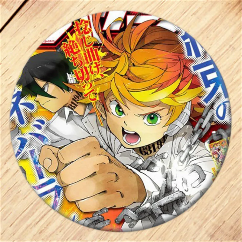 Anime The Promised Neverland Brooch Pin Cosplay Badge  For Clothes Backpack Decoration Children's gift B008 anime cosplay female