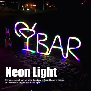 

BAR Letters Shaped LED Neon Light Shop Signs Light for Party Bar Home Decor night lamps for kids bedroom
