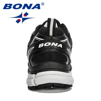 BONA New Designers Action Leather Mesh Running Shoes Men Large Size Sneakers Sport Shoes Man Walking Jogging Footwear - Image 3
