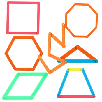 

50pcs Mathematics Teaching AIDS Math Teach Toy Shape Blocks Math Matching Stick for Baby Home School Kids