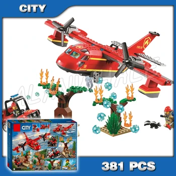 

381pcs City Arctic Burger Bar Fire Rescue Plane Buggy Tree with burrow 11214 Model Building Block Boys Compatible with