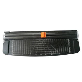 

375mm Plastic Base Paper Trimmer, A4 Size Paper Cutter with Automatic Security Safeguard for Scrapbooking, Craft Paper and Photo