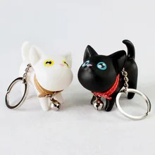 

Cat Keychain Unicorn Dog Key Chain Metal Ring Cover Holder Llavero Gato Women Cute Harajuku Trinket Porte Clef Sleutelhanger Kat