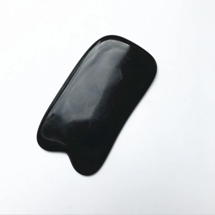 Массажный инструмент Gua Sha, массажер для тела, доска Guasha, спа скребок для иглоукалывания, для лица, спины, рук, Прямая поставка - Цвет: black