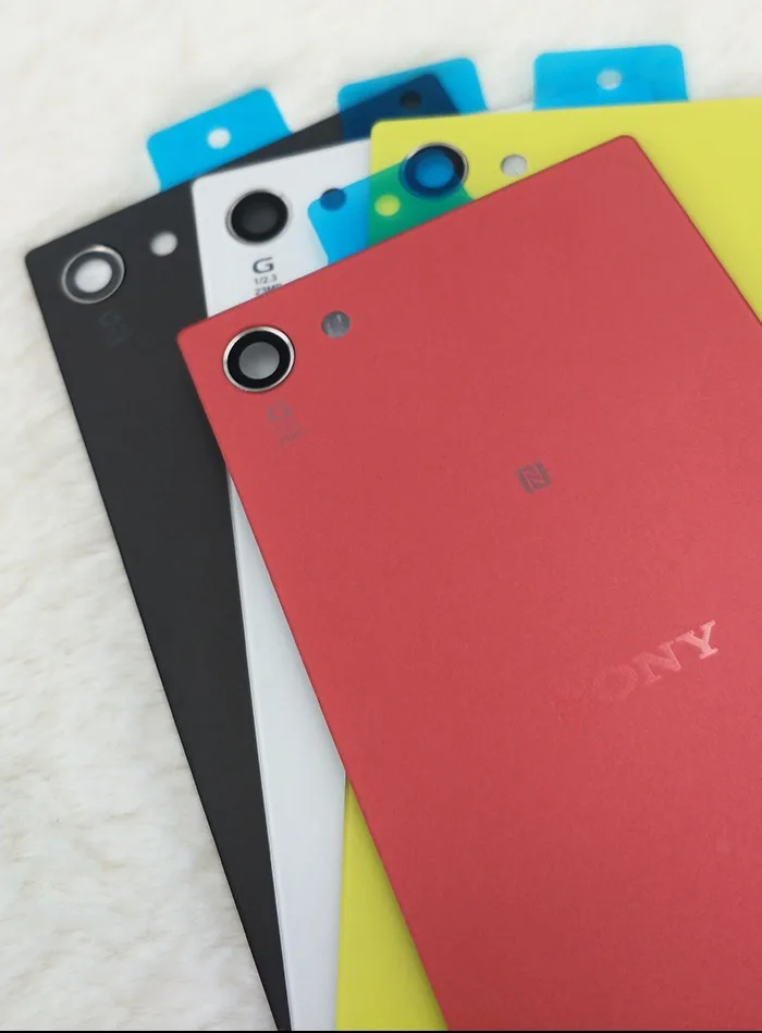 Z5 Mini стеклянный задний корпус крышка батареи для sony Xperia Z5 Compact Mini задняя дверь Замена чехол Матовая отделка с логотипом