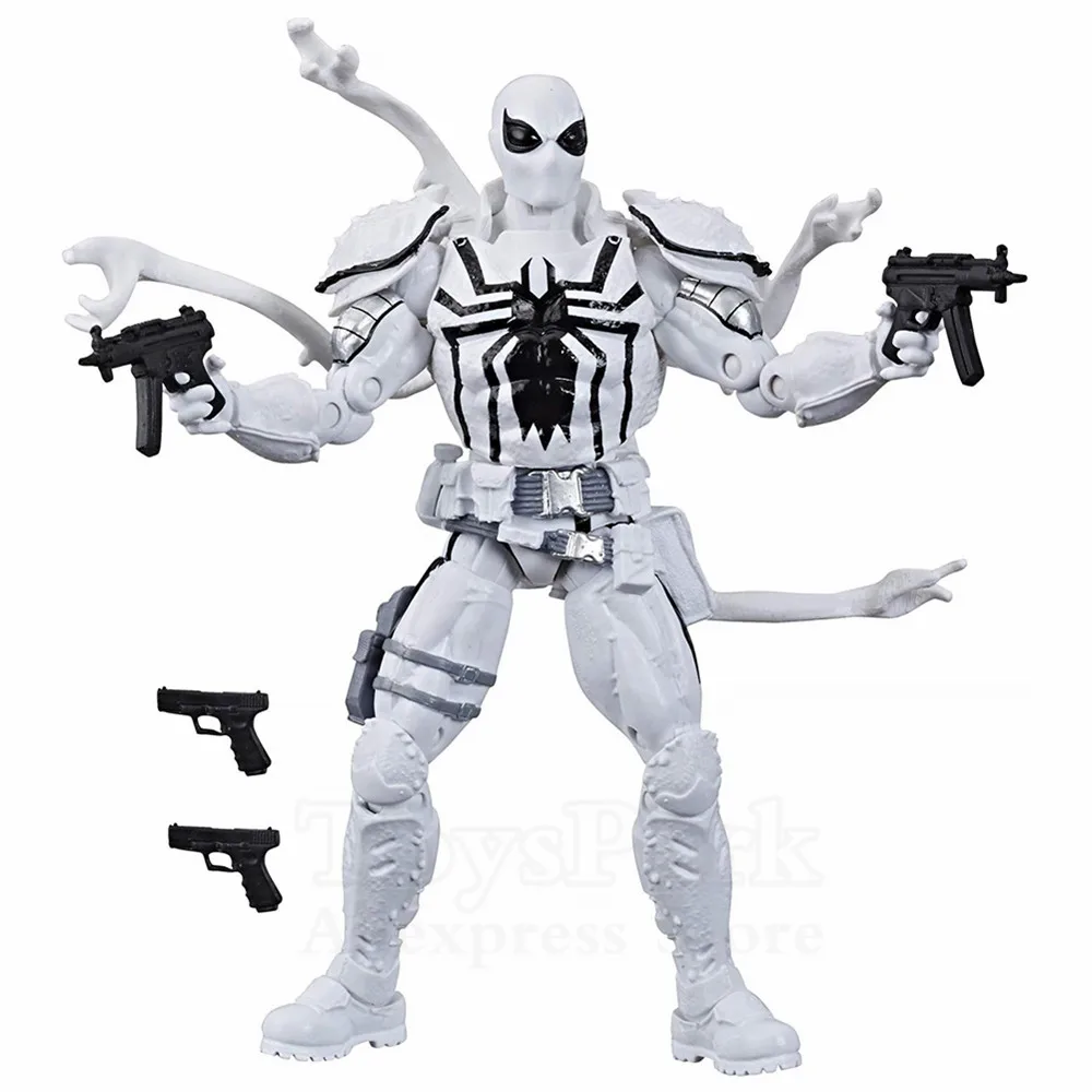 Marvel Legends 80th Agent Anti-Venom Edward Eddie Brock 6 "эксклюзивная фигурка, новая в коробке белая игрушка" Веном ", коллекционная кукла