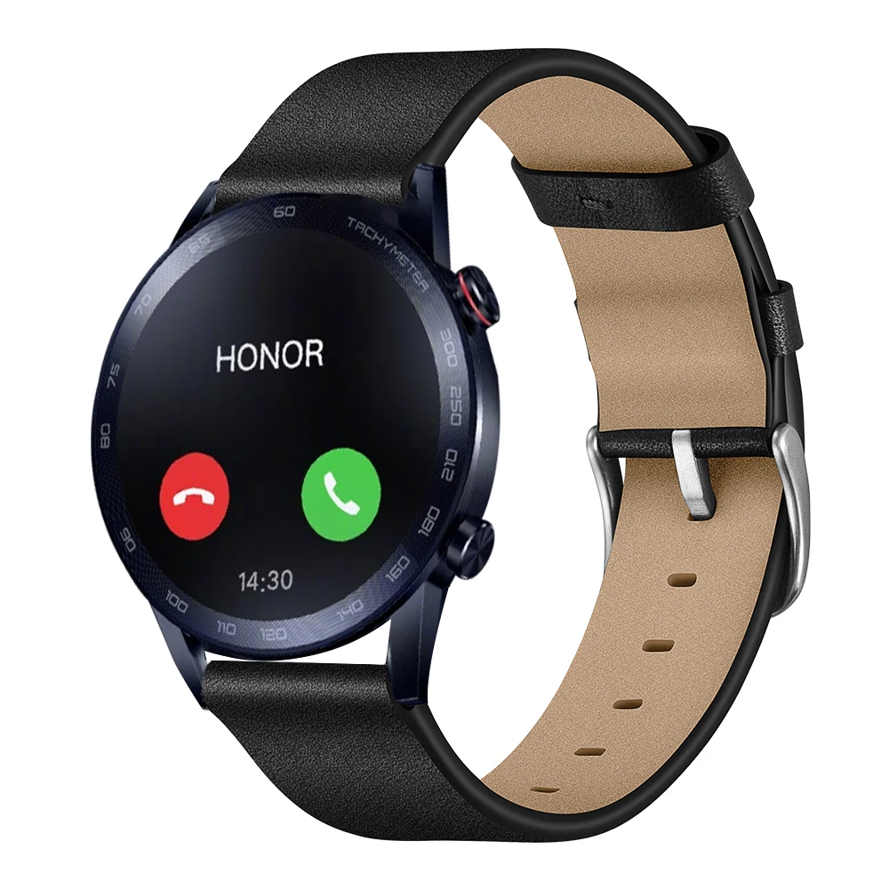 01 Для huawei Honor Magic Watch 2 кожаный ремешок 22 мм Высококачественный Браслет из натуральной кожи сменный ремешок для часов - Цвет: 01