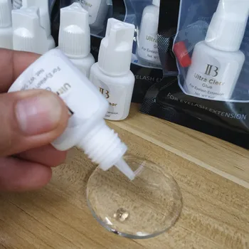 

Original 3 Bottls Korea IB Ibeauty Ultra Clear Glue Fast Drying Eyelash Extensions Glue White Cap 5ml Fake lashes Makeup Tools