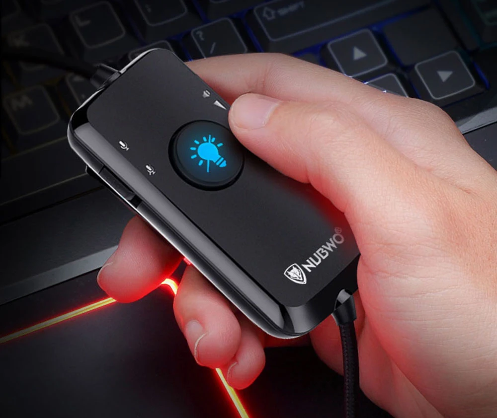 N11 игровая гарнитура для геймеров HiFi 7,1 канальный звук стерео USB проводные наушники бас с микрофонами регулятор громкости для ПК компьютер