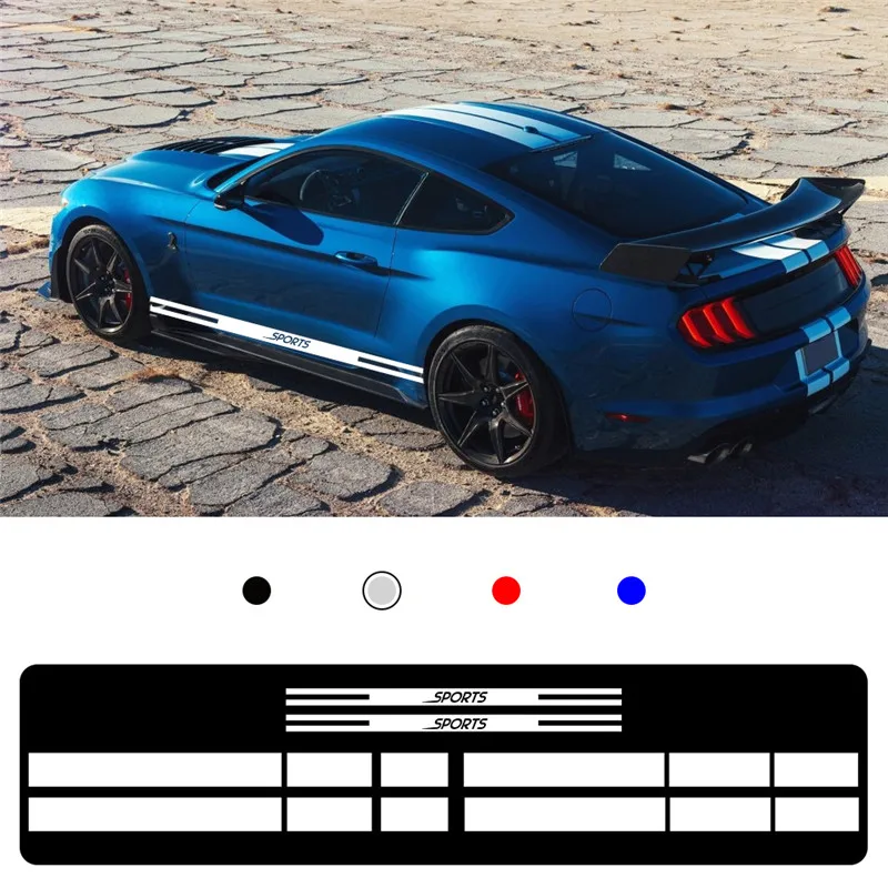 Для Ford Mustang- Боковая дверь наклейка капот Наклейки на багажник стикер s винил