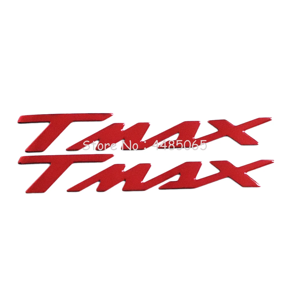 Red Наклейка на мотоцикл эмблема значок наклейка 3D танк колеса логотип "TMAX" наклейка для YAMAHA TMAX530 500 - Color: Red