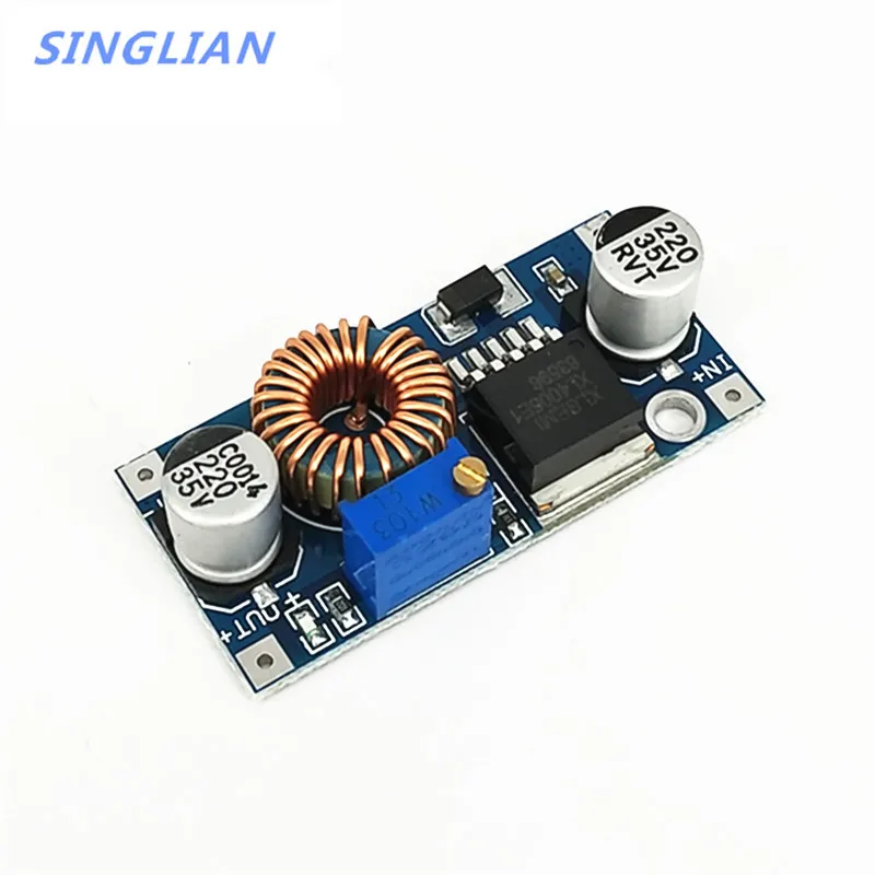 Новый XL4005 DSN5000 Beyond LM2596 DC Регулируемый понижающий 5A блок питания большой ток