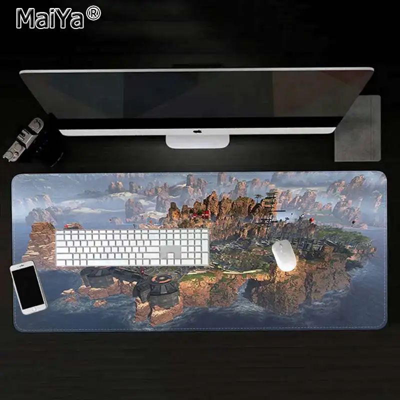 Maiya Лидер продаж Apex legend силиконовый большой/маленький коврик для мышки игра большой коврик для мыши клавиатуры коврик - Цвет: Lock Edge 30x80cm