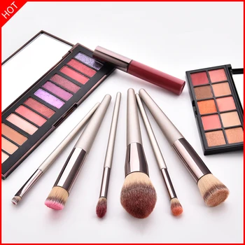 

Champagne Makeup Brushes Set professional for Foundation Powder Blush Eyeshadow Concealer Lip Eye Make Up Brush Cosmetics Tools