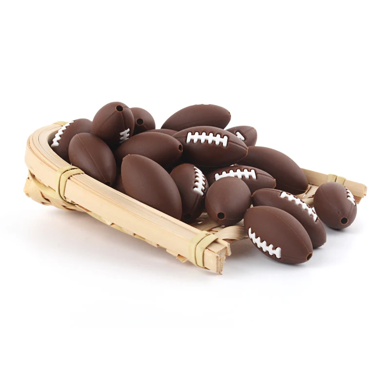 Keep & растут 5 шт. Детские Силиконовые ложки для Регби Спортивные фигурки подвески