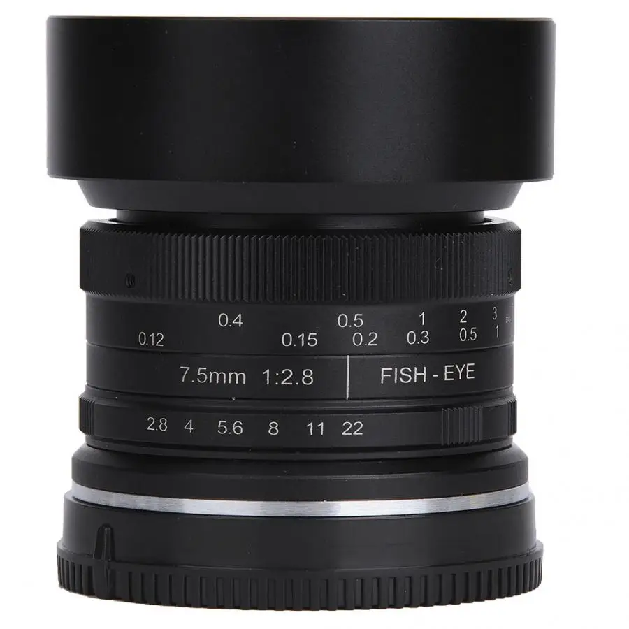 7,5 мм F2.8 180 градусов Рыбий глаз супер широкоугольный объектив для Fuji FX Крепление камеры Аксессуары объектив para celular