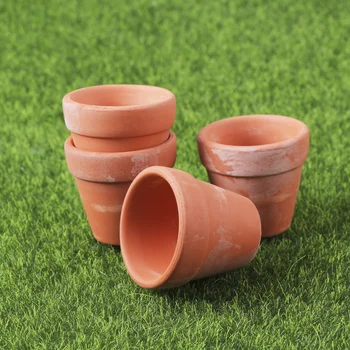 

10Pcs 4.5x4cm Small Mini Terracotta Pot Clay Ceramic Pottery Planter Cactus Flower Pots Succulent Nursery Pots Great for Plants