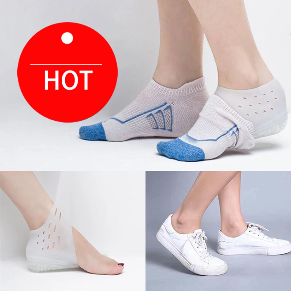 Невидимые носки для увеличения роста силиконовые гелевые стельки женщин и