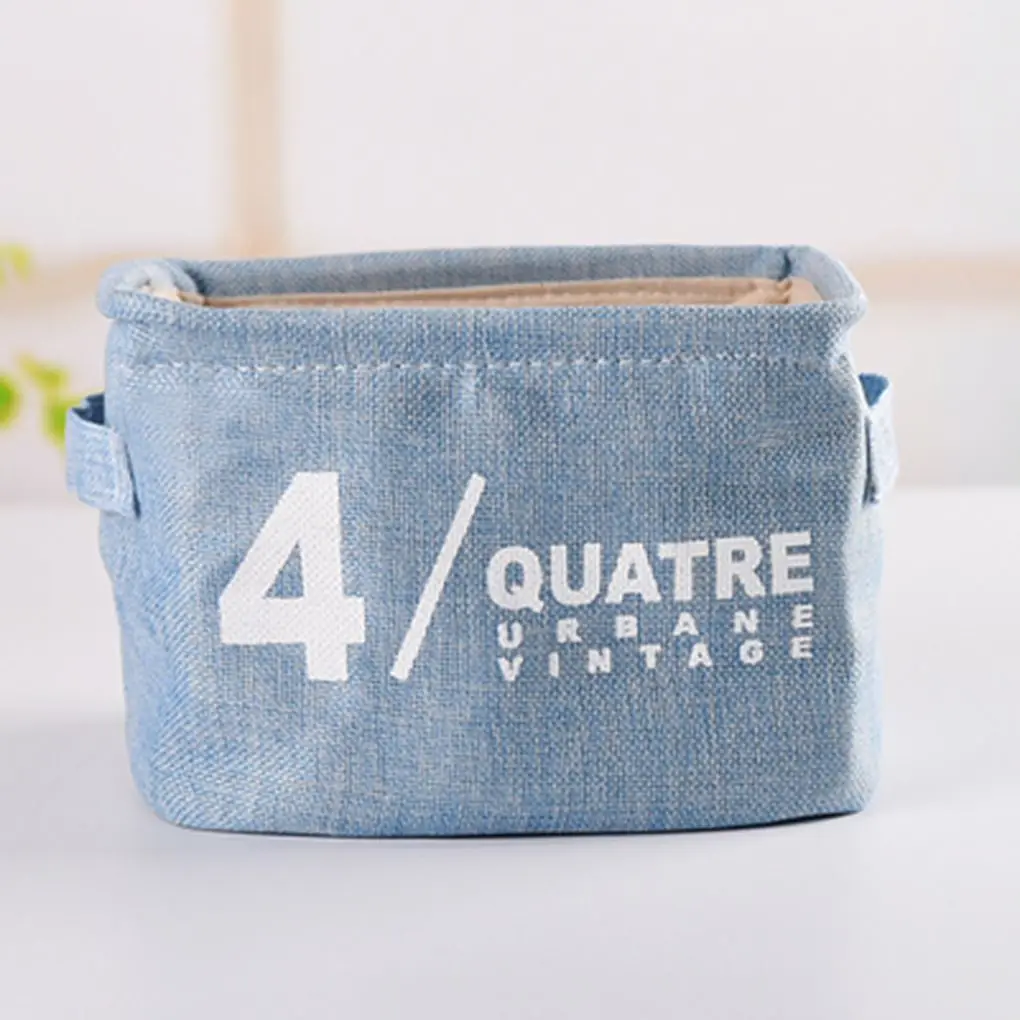 6101-03 20x15x13.5cm DIY Настольная корзина для хранения мелочей Нижнее белье коробка для хранения игрушек Косметическая Книга Органайзер канцелярский контейнер корзина для белья - Цвет: 6101-03 20x15x13.5cm