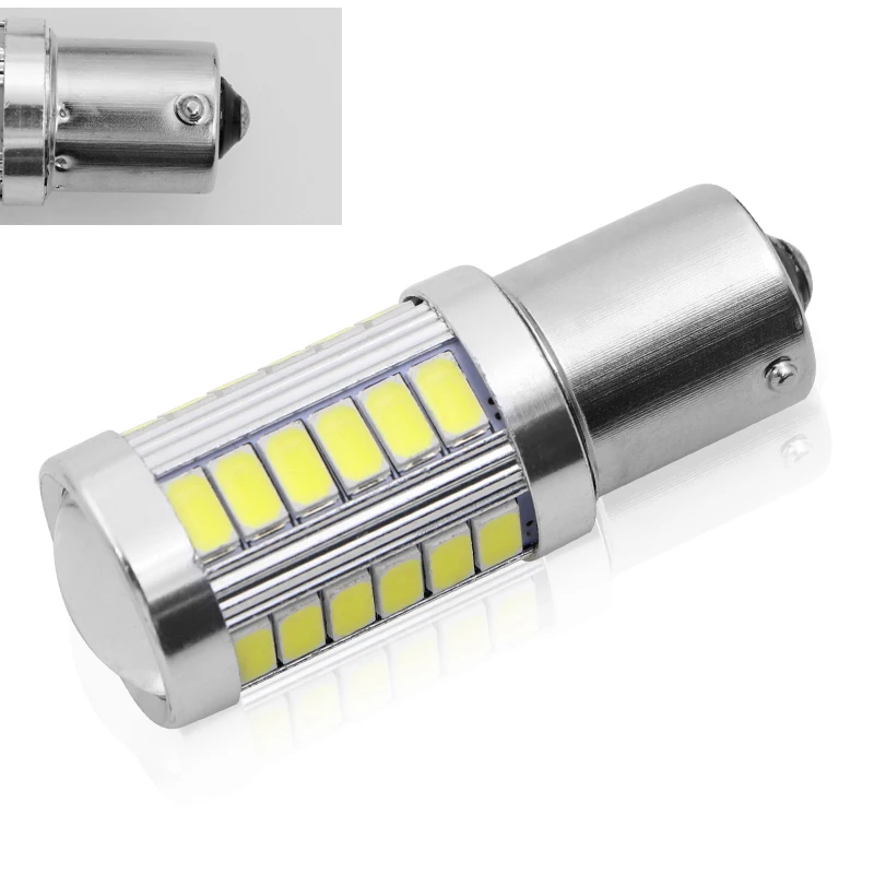 2 шт. стробоскоп мигающий P21W BA15S 1156 вспышка 33 SMD led 5630 авто лампы стоп сигнала лампы дневного света белый красный желтый