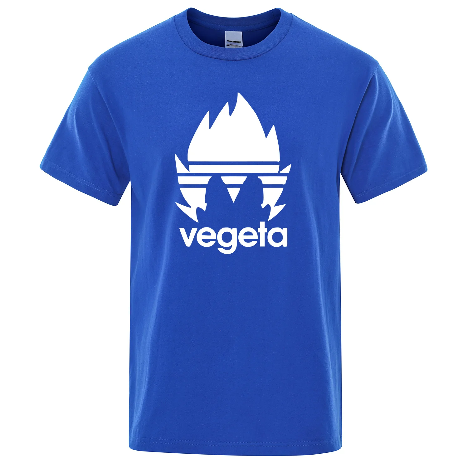 Dragon Ball Z футболки мужские летние хлопковые с принтом Dragon Ball Z Vegeta повседневные мужские футболки топы уличная одежда с японскими аниме-принтами футболка - Цвет: blue 5