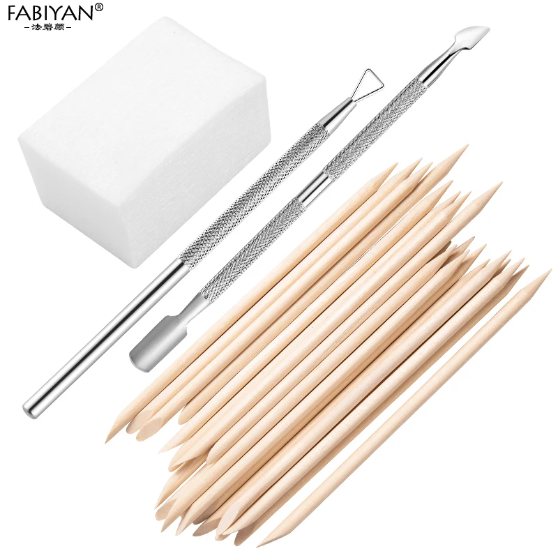 50/100 Pcs Orange Sticks Double End Nail Art Pusher Remover Wood For Cuticle Removal Manicure Pedicure Care Tools Set | Красота и