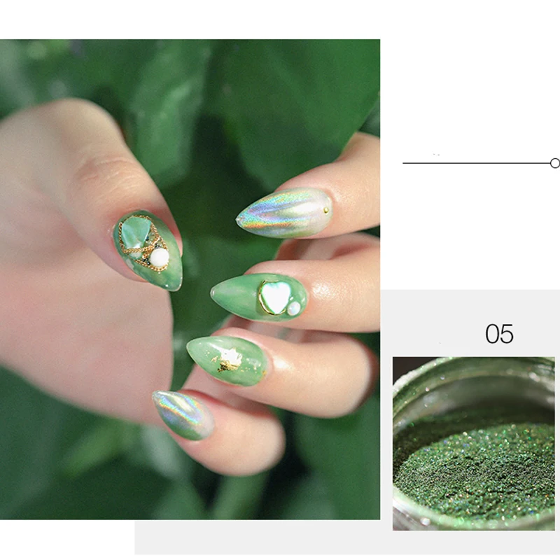 Голографический блеск для ногтей блестки пастели яркие смешанные украшения