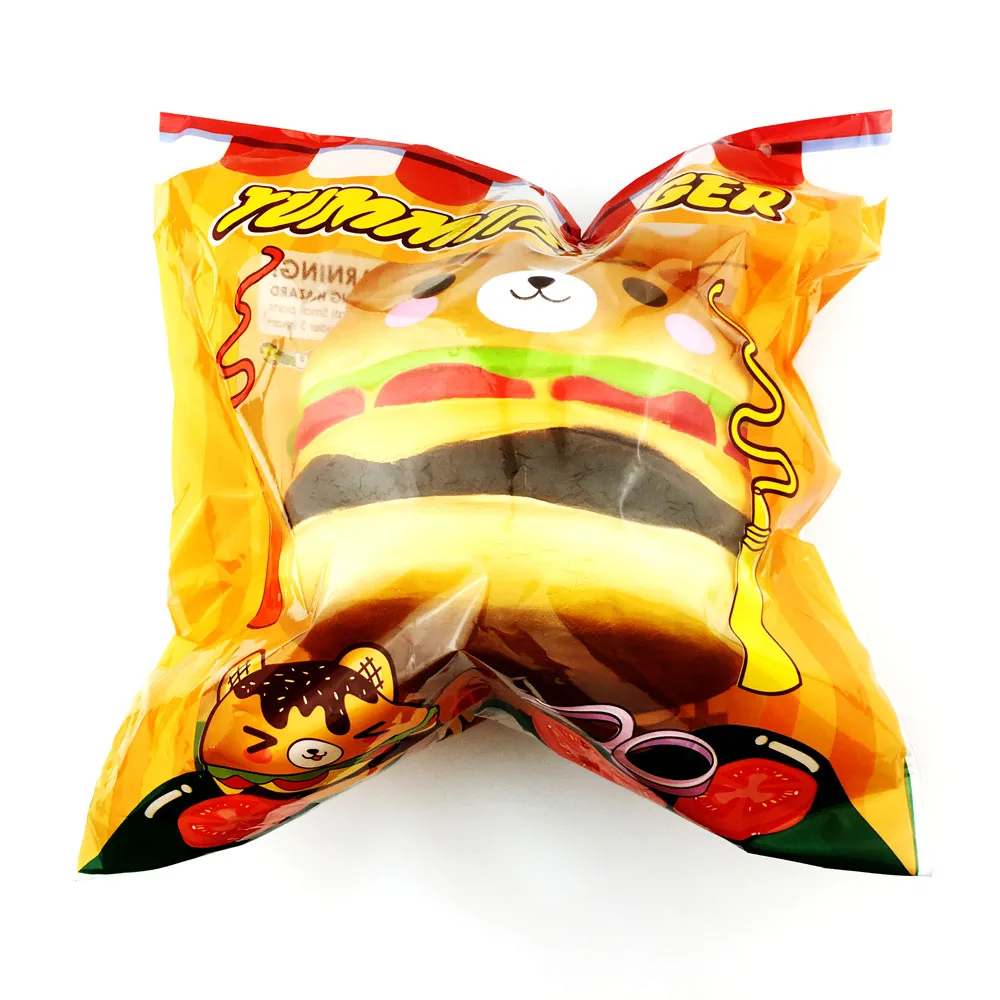 Creamiicandy Jumbo Squishy Hamburge кукла Squeeze медленный отскок Моделирование Гамбургер антистресс декомпрессия игрушки подарки для