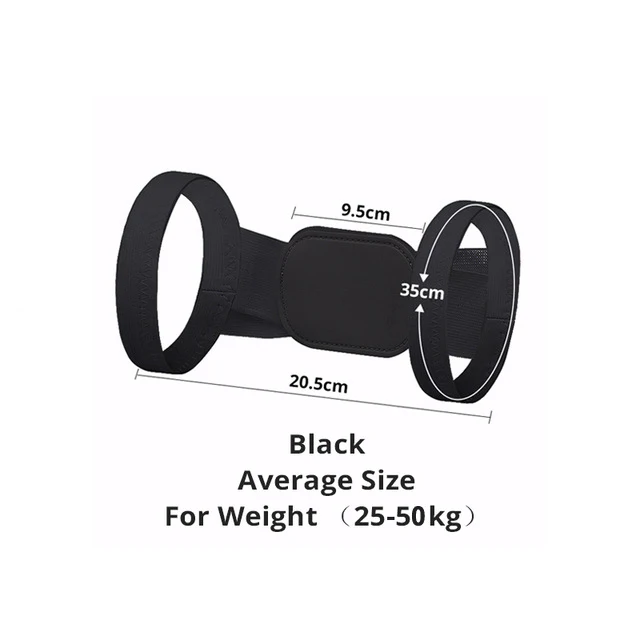 Free size Black Корректор Осанки Спины, поддержка ключицы, коррекция спины, прямые плечи, бандаж, ремень с липучкой для взрослых детей - Цвет: Free size Black