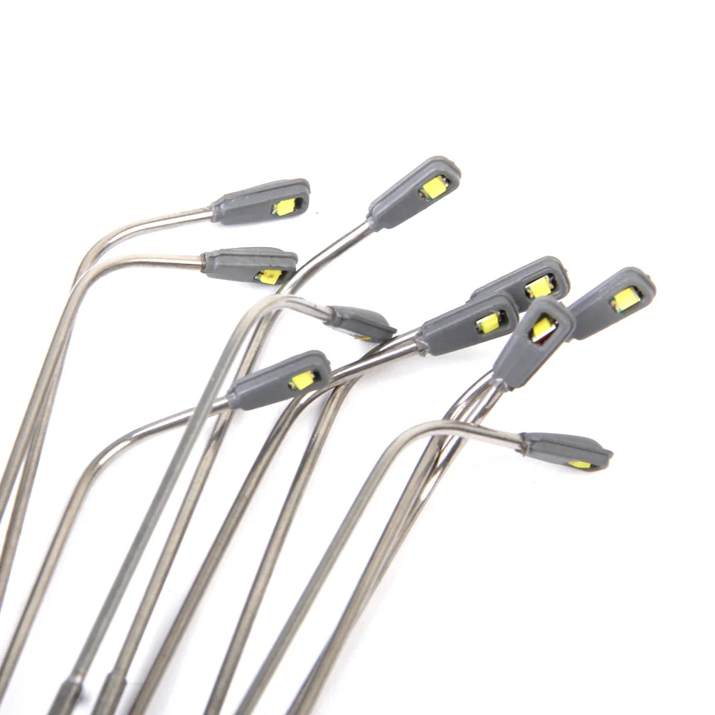 50pcs Pre-Wired Model Lighting Lamp Street Lights for Highway Railway Buildings Scenery HO OO Scale Diorama or Layouts