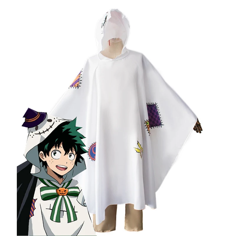 

Halloween Costumes Japanese Anime My Hero Academia Midoriya Izuku Cosplay Kimono Outfit Cloak Suit Clothing Women Hot 2021
