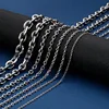 Stainless Steel Chains Necklaces Cuban O Chain for Men Women Hip Hop Punk DIYJewelry1.5MM 2MM 3MM 4MM 5MM 6MM Wholesale ► Photo 2/6