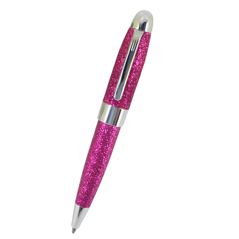 ACMECN Mini Pocket Red PU Leather Glitter  for Noted Book Stationery Shop Design Fashion Bling Ball Pens