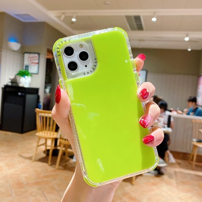 

Gradient Cases For iPhone X XS Max XR Transparent Soft Fundas For iPhone 11 XR 6 6S 7 8 Plus Fluorescent Acrylic Covers