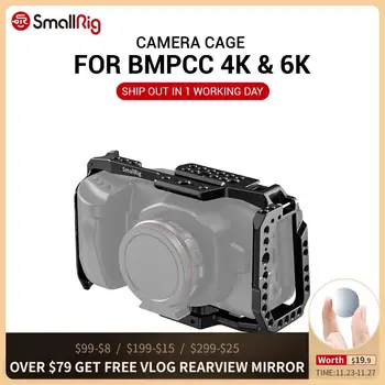 

SmallRig bmpcc 4k Cage DSLR Camera Blackmagic Pocket 4k / 6K Camera for Blackmagic Pocket Cinema Camera 4K / 6K BMPCC 4K 2203B