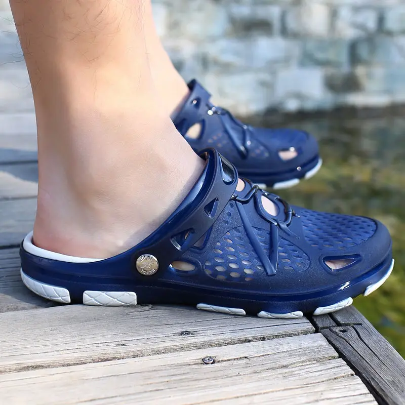 mens closed toe beach shoes