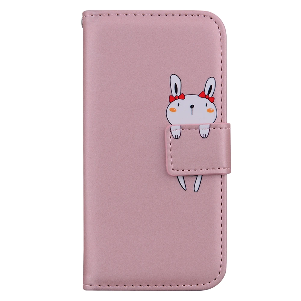 Для Funda huawei Y6 Y7 чехол мультяшный кожаный флип-чехол для телефона для Etui huawei Y5 Y6 Prime чехол Магнитный чехол-кошелек - Цвет: 2