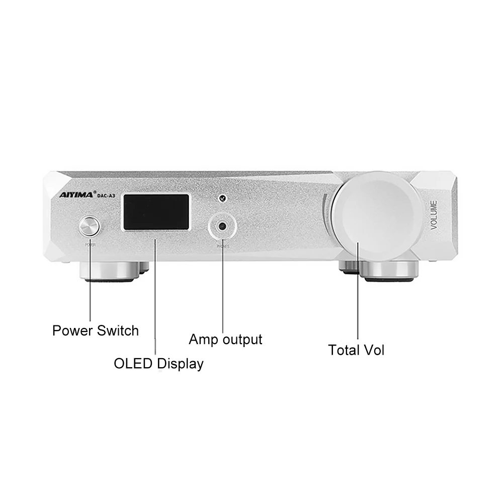 AIYIMA ES9038 аудио декодер усилитель наушников DAC 16 бит XMOS XU208 USB DSD коаксиальный Оптический CSR8675 Bluetooth 5,0 APTX HD Amp