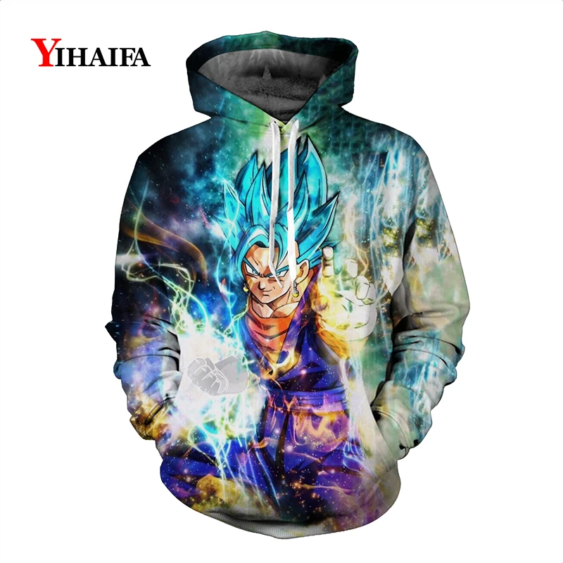 

3D Sweatshirt Dragon Ball Z Anime Hoodies Mens Tracksuit Galaxy Goku Saiyan Graphic Print Cartoons Pullover Unisex Casual Tops