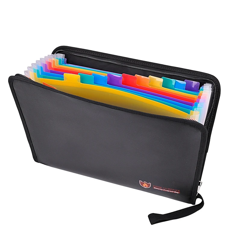 Carpeta organizadora de archivos resistente al agua, tamaño de las letras, bolsa para documentos, organizador de almacenamiento de billetes