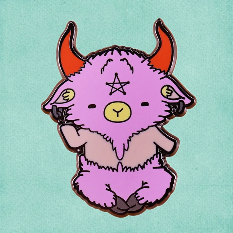 サタン悪魔sabbaticヤギ五角形オカルトエナメルピンかわいい悪魔悪魔ヤギ異教魔術のダークアート神不気味なゴスブローチ ブローチ Aliexpress サタン悪魔sabbaticヤギ五角形オカルトエナメルピンかわいい悪魔悪魔ヤギ異教魔術のダークアート神不気味なゴスブローチ ブローチ Aliexpress