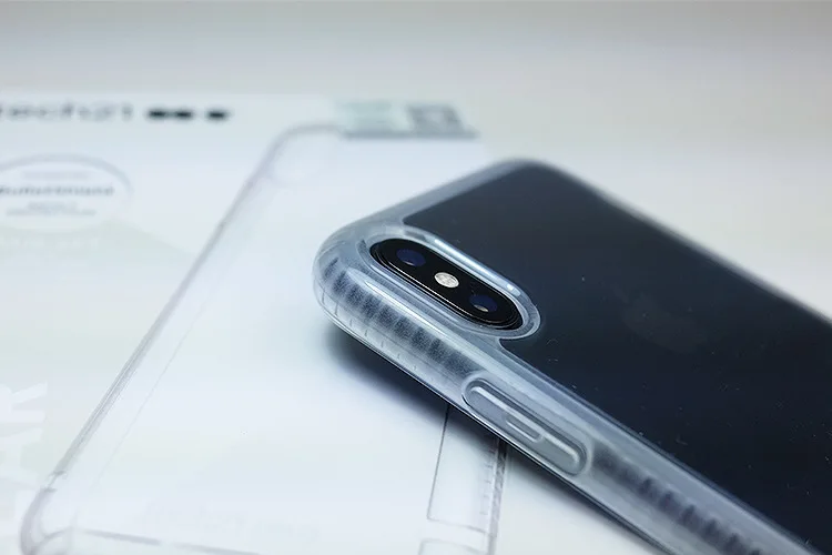 Для iphone x Case Чистый Прозрачный прямая защитный ударопрочный чехол с ромбовидным узором с розничной посылка PC+ TPU для iphone x