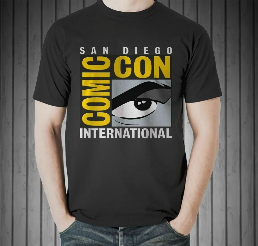 SDCC SAN DIEGO COMIC CON INTERNATIONAL FAN CONVENTION футболка EN1 хлопковая высокого качества |