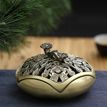

Chinese Zen Incense Burner Buddha Metal Living Room Vaporizer Vaper Smoke Diffuser Incense Burner Porta Incenso Home Decor DB60X